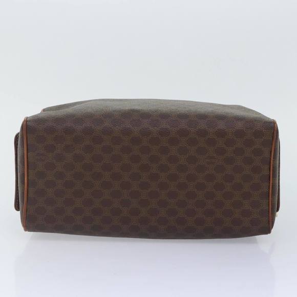 CELINE Macadam Canvas Clutch Bag PVC Leather Brown Gold Auth mr528 - Picture 6 of 16